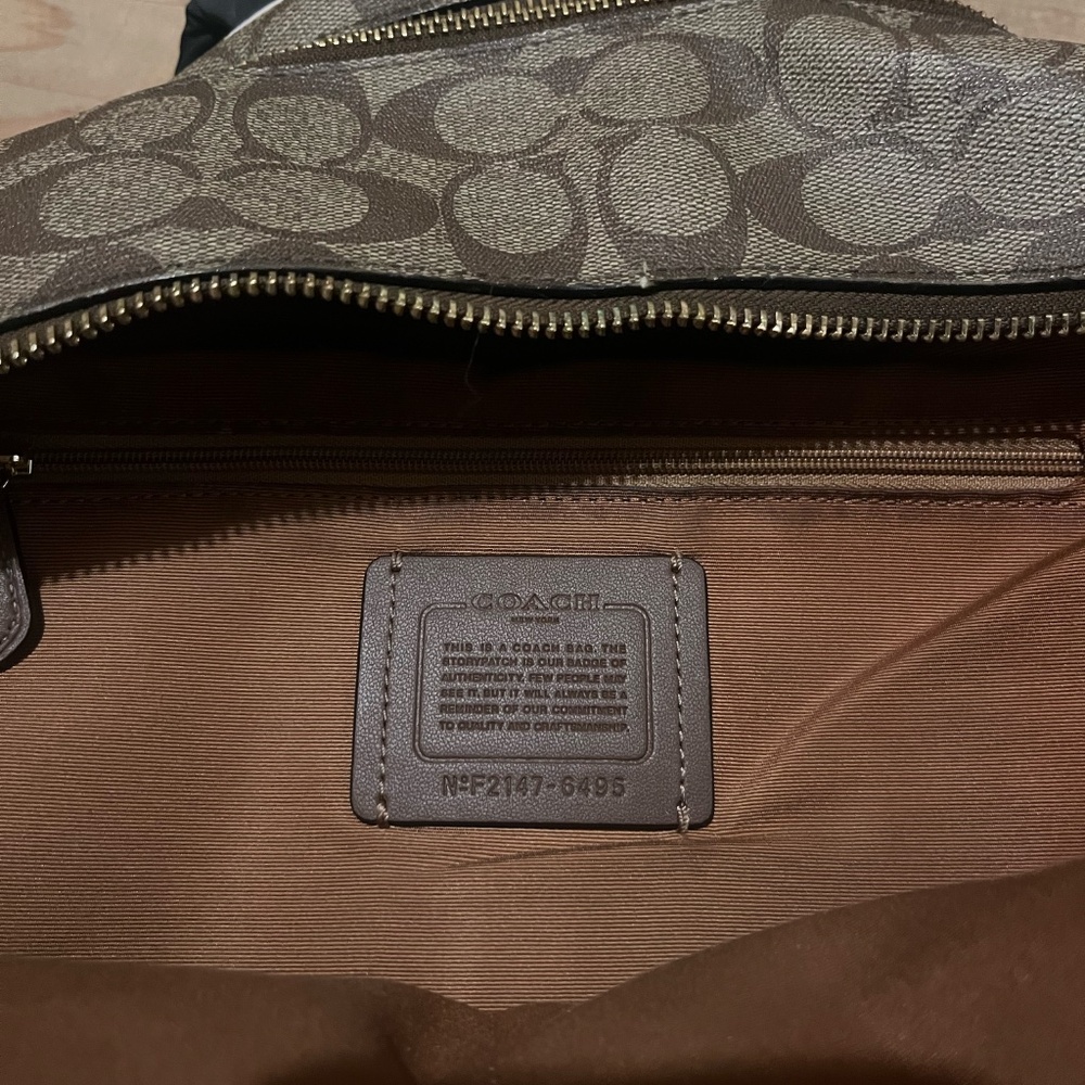 COACH Court Backpack In Signature Canvas - Picture 7 of 10